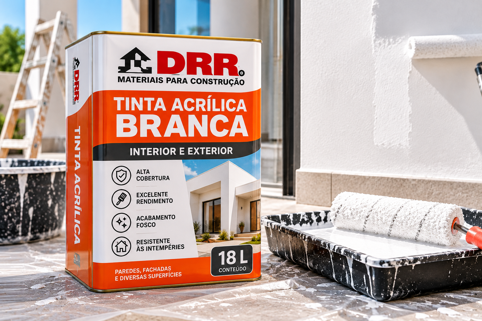 Foto 2 de Tinta acrílica branca 18 L